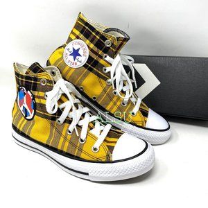 platform converse high top yellow